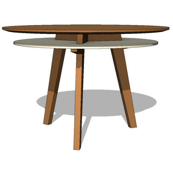 Brave Space Design Third Round Table 10030 - $2.00 : Revit families, Modern Revit Furniture ...