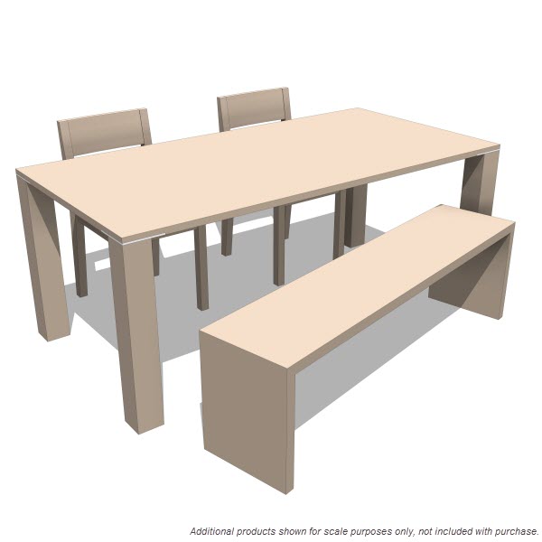 LAX Series Edge Dining & Square Table 10285 - $2.00 : Revit families, Modern Revit Furniture ...